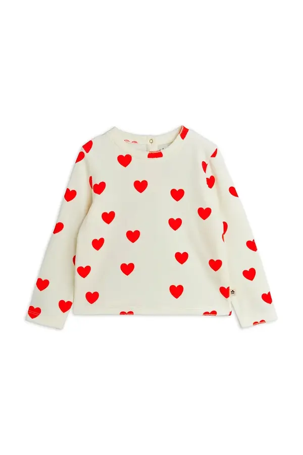Mini Rodini Otroška dolga majica Mini Rodini Hearts