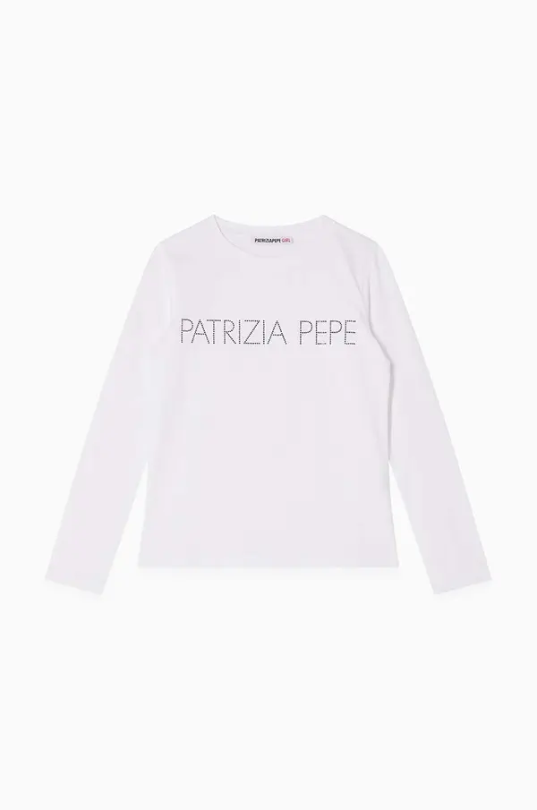 Patrizia Pepe Otroška dolga majica Patrizia Pepe J061
