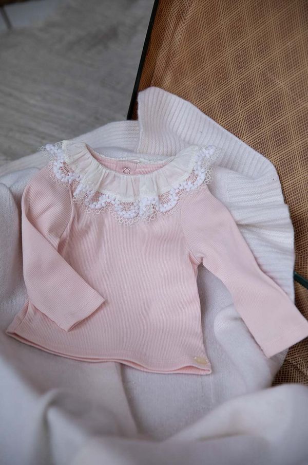 TARTINE ET CHOCOLAT Otroška dolga majica Tartine et Chocolat roza barva, TZ10061