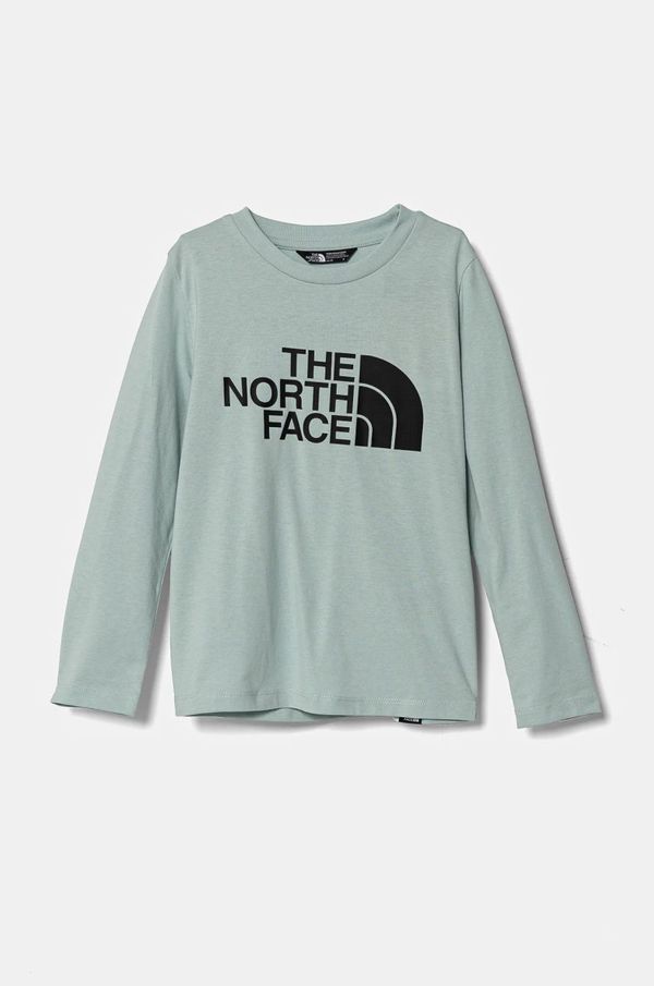 The North Face Otroška dolga majica The North Face EASL/S TEE turkizna barva, NF0A89J21OC1