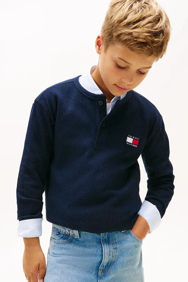 Tommy Hilfiger Otroška dolga majica Tommy Hilfiger