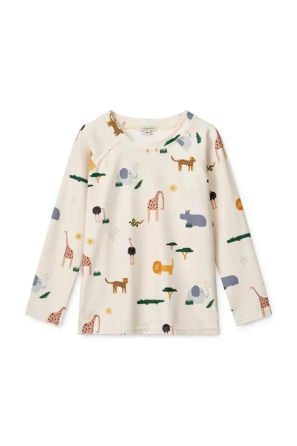 Liewood Otroška dolga majica za kopanje Liewood Noah Printed Longsleeve Swim Tee