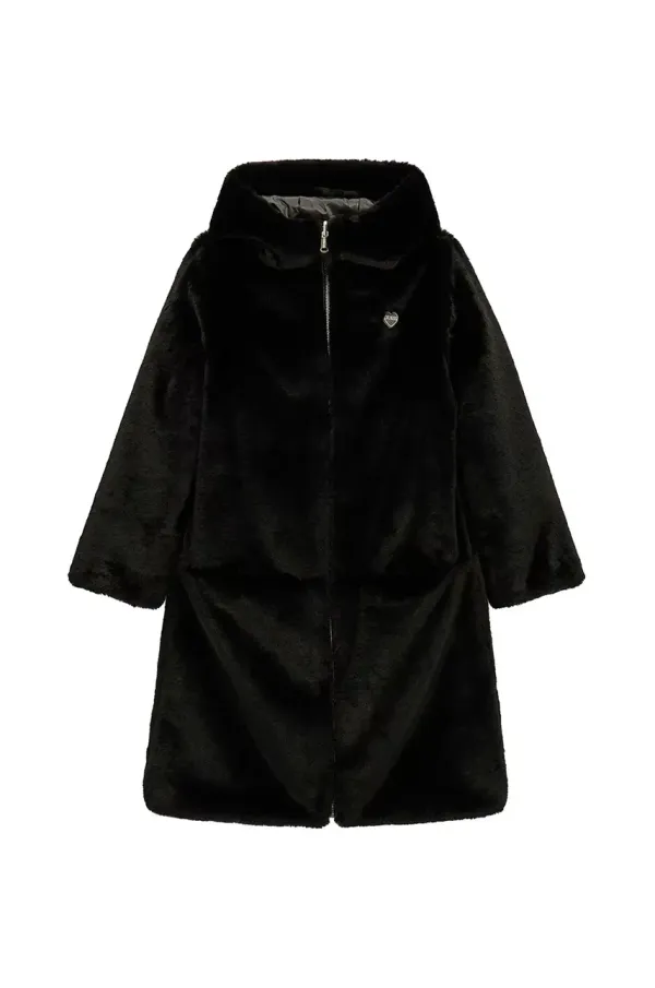 Guess Otroška dvostranska jakna Guess črna barva, J4BL11 WGL60