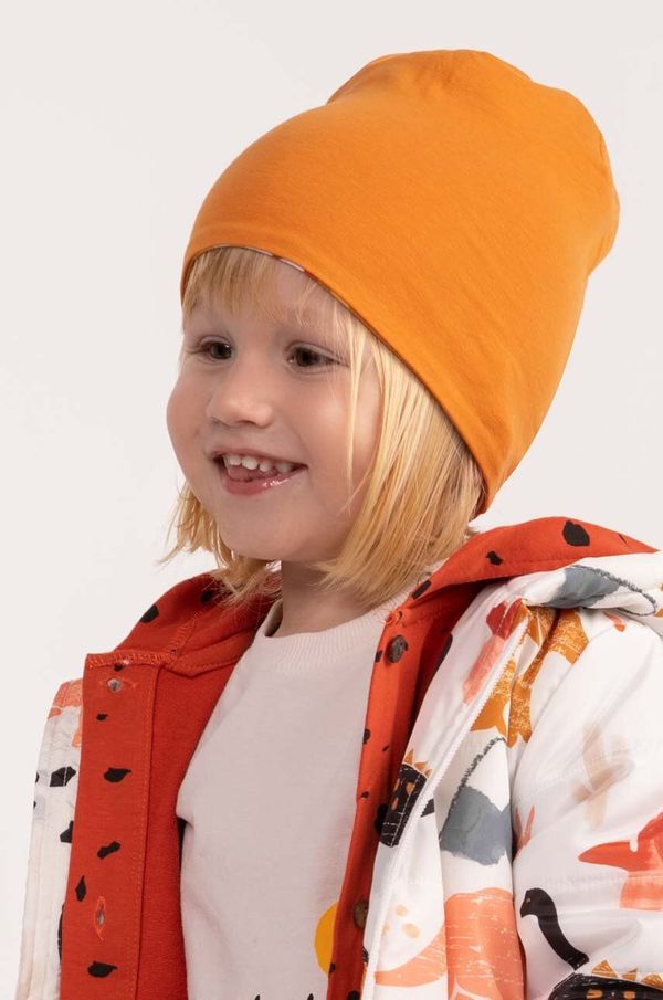 Coccodrillo Otroška dvostranska kapa Coccodrillo oranžna barva