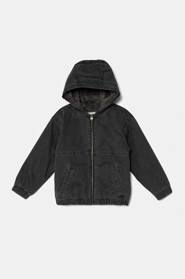 Abercrombie & Fitch Otroška jakna Abercrombie & Fitch siva barva, KI232-4007