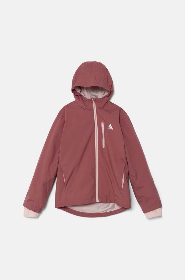 adidas Otroška jakna adidas J 2in1KT roza barva, IW0546