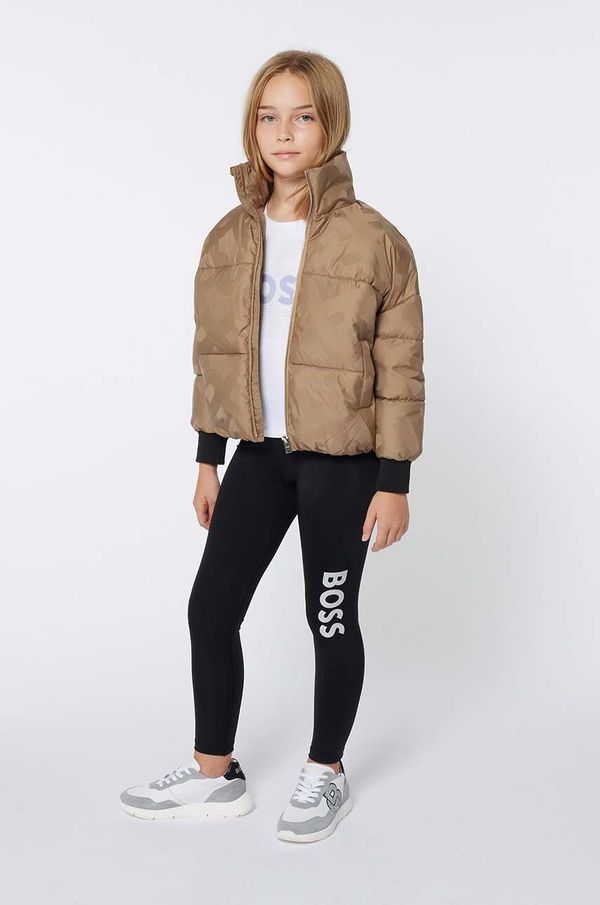 BOSS Otroška jakna BOSS bež barva, J51095