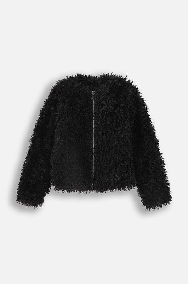 Coccodrillo Otroška jakna Coccodrillo črna barva, RODEO GIRL JUNIOR