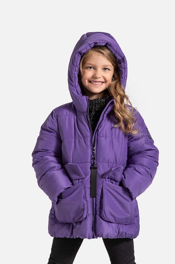 Coccodrillo Otroška jakna Coccodrillo vijolična barva, OUTERWEAR GIRL KIDS