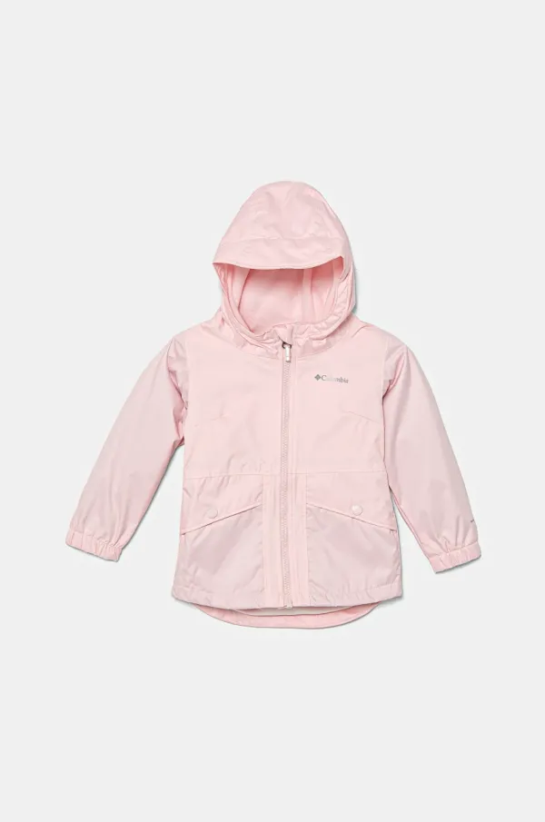 Columbia Otroška jakna Columbia Rainy Trails roza barva, 2090112