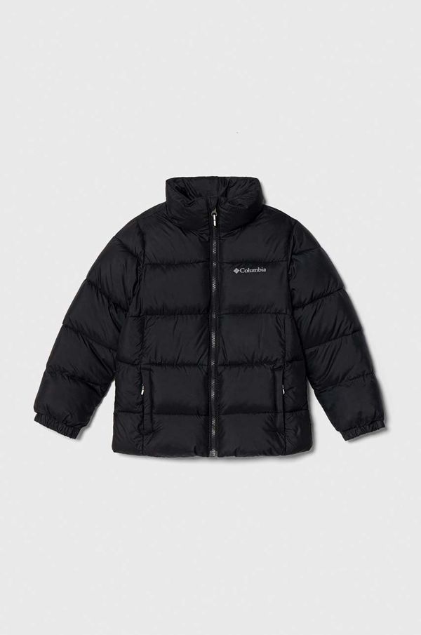 Columbia Otroška jakna Columbia U Puffect Jacket črna barva