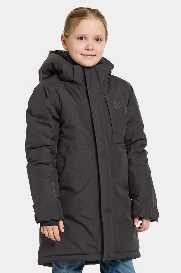 Didriksons Otroška jakna Didriksons PORFYR KIDS PARKA črna barva, 505389