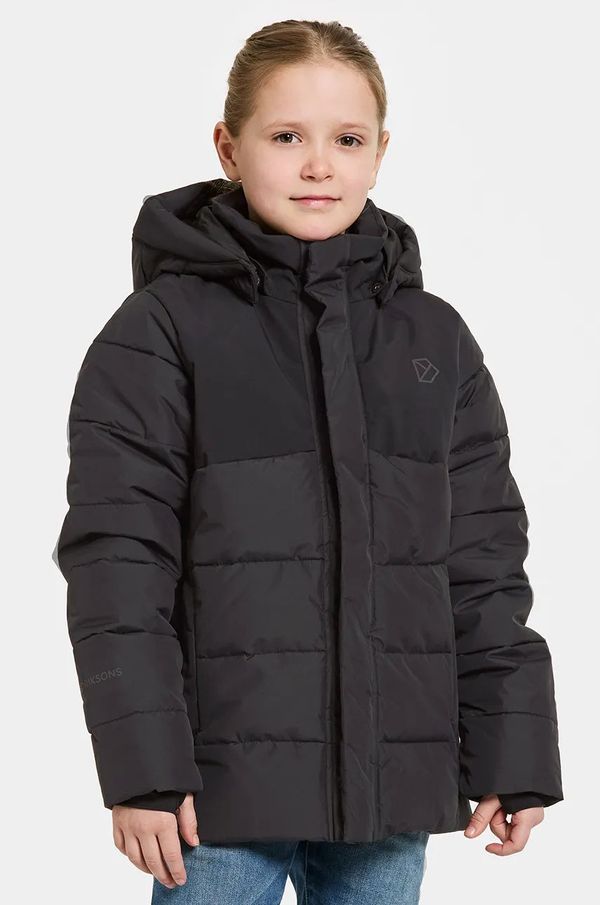 Didriksons Otroška jakna Didriksons RYOLIT KIDS JACKET črna barva, 504941