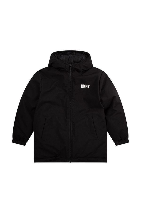 DKNY Otroška jakna Dkny črna barva