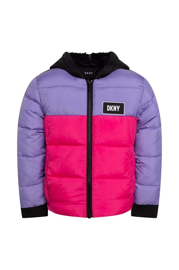 DKNY Otroška jakna Dkny roza barva