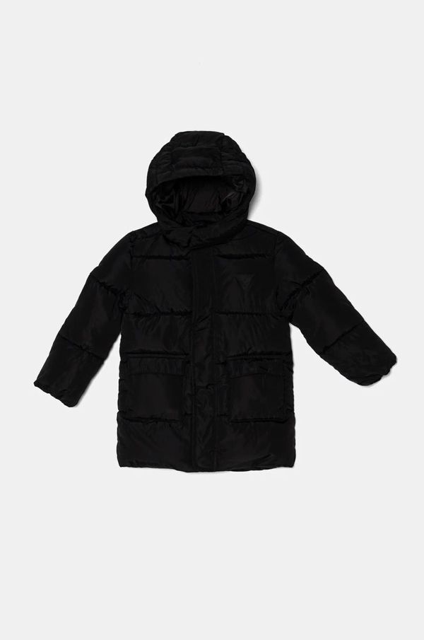 Guess Otroška jakna Guess črna barva, N4BL02 WB240