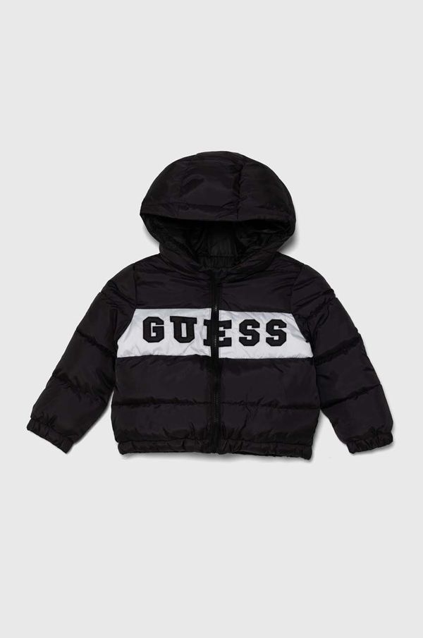 Guess Otroška jakna Guess črna barva, N4YL10 WGB60