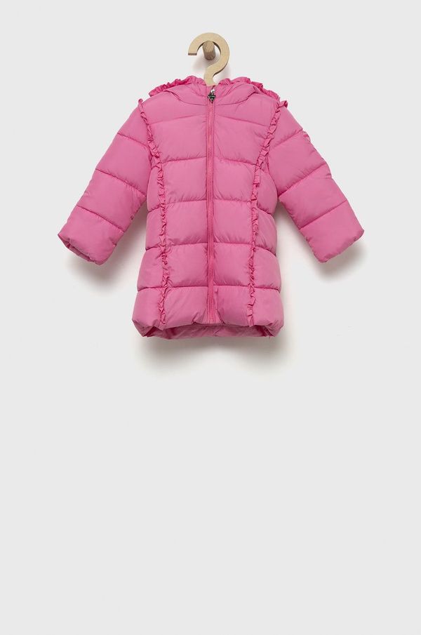 Guess Otroška jakna Guess roza barva