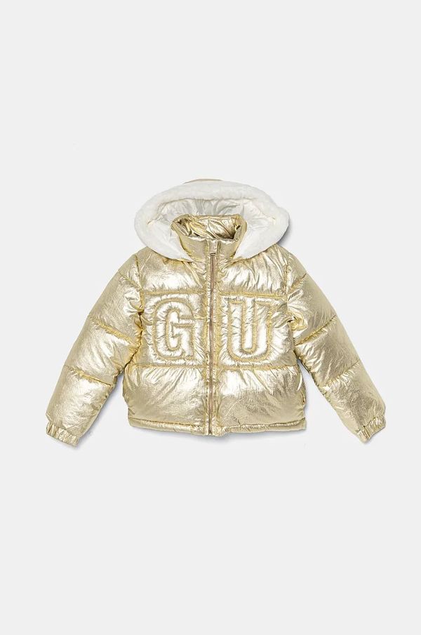 Guess Otroška jakna Guess zlata barva, K4BL05 WEYO0