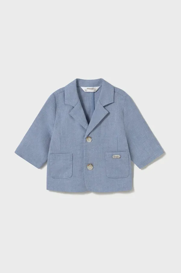 Mayoral Newborn Otroška jakna iz mešanice lanu Mayoral Newborn 1454