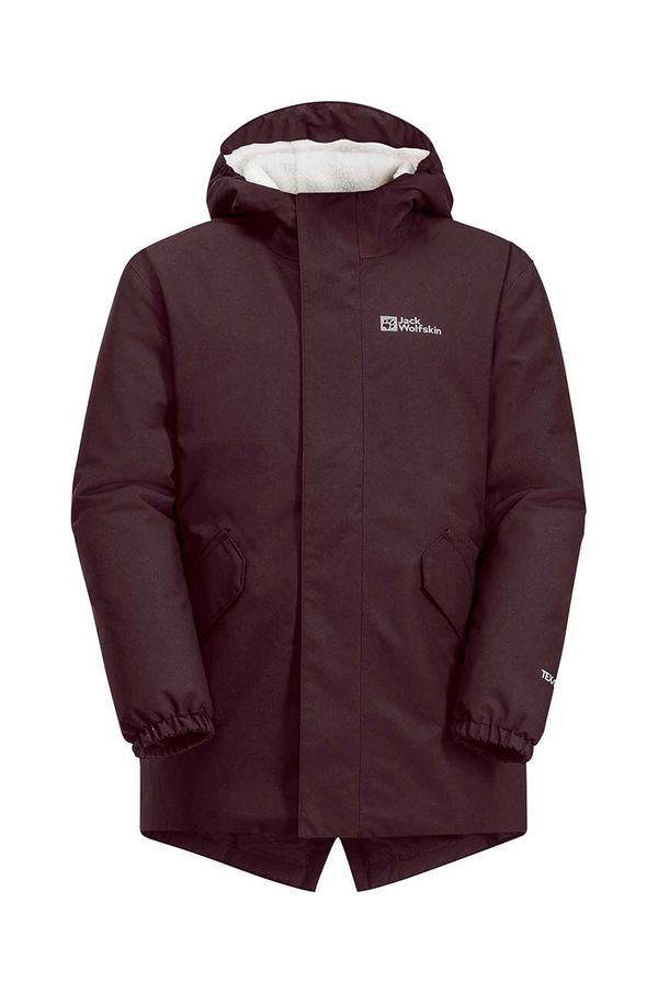 Jack Wolfskin Otroška jakna Jack Wolfskin bordo barva, 1609092