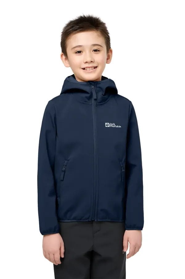 Jack Wolfskin Otroška jakna Jack Wolfskin FOURWINDS JACKET KIDS mornarsko modra barva, A61854