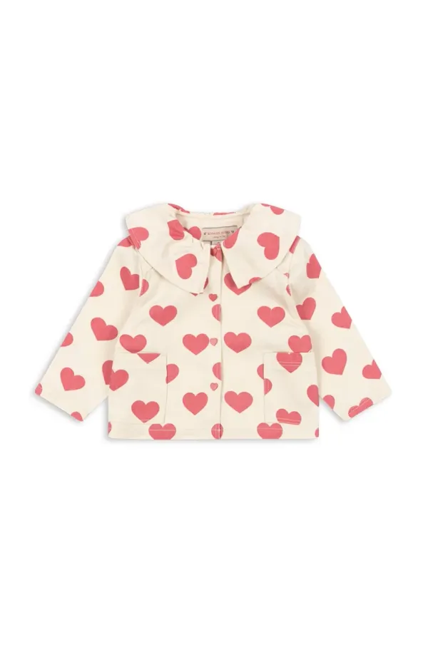 Konges Sløjd Otroška jakna Konges Sløjd MAGOT COLLAR JACKET GOTS bež barva, KS103364