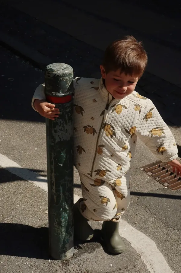 Konges Sløjd Otroška jakna Konges Sløjd THERMO JACKET GRS bež barva, KS102316