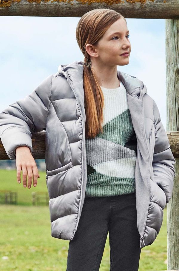 Mayoral Otroška jakna Mayoral srebrna barva