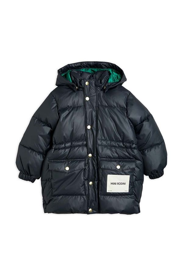 Mini Rodini Otroška jakna Mini Rodini črna barva