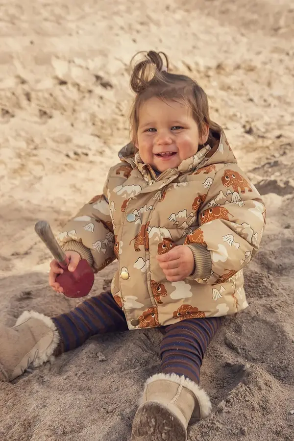 Mini Rodini Otroška jakna Mini Rodini Mammoths