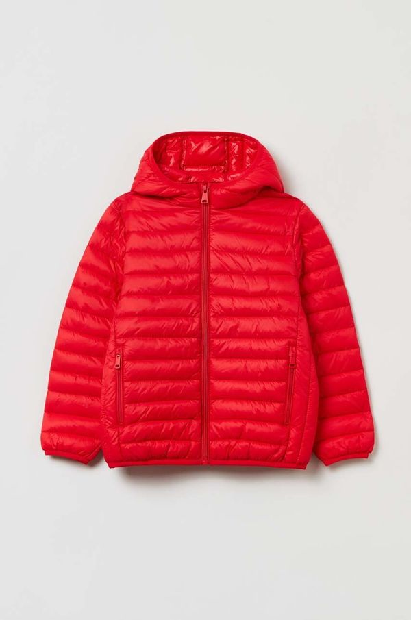 OVS Otroška jakna OVS rdeča barva
