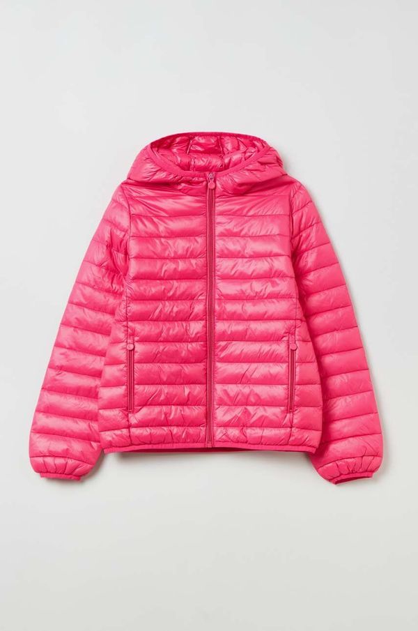 OVS Otroška jakna OVS roza barva