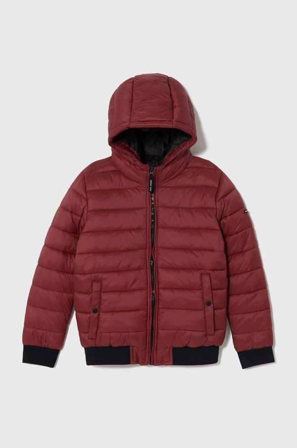 Pepe Jeans Otroška jakna Pepe Jeans Outerw Heavy bordo barva