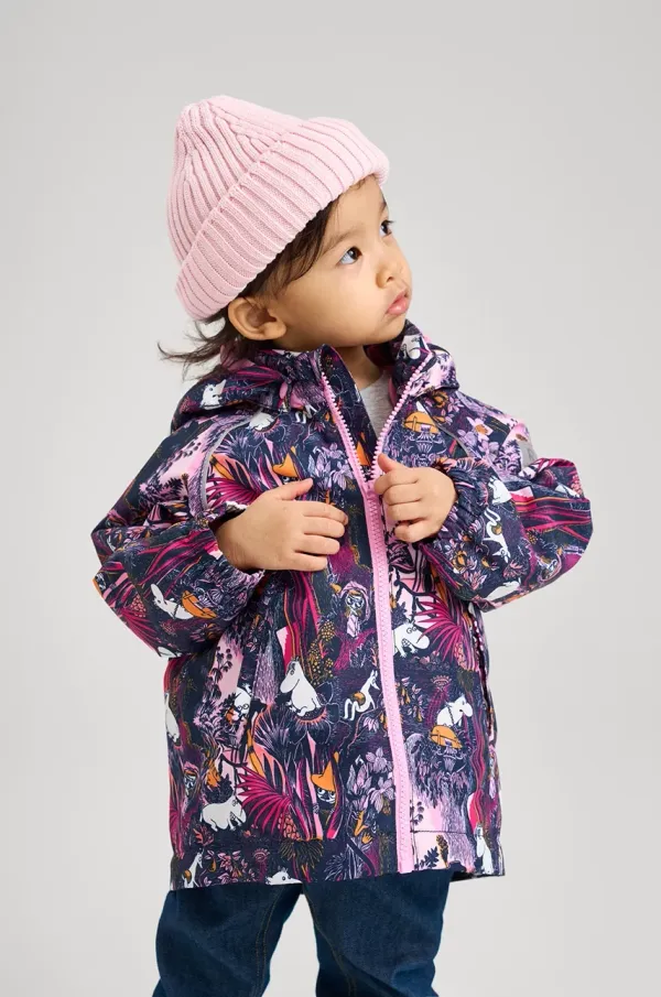 Reima Otroška jakna Reima Moomin Hete roza barva, 5100168E