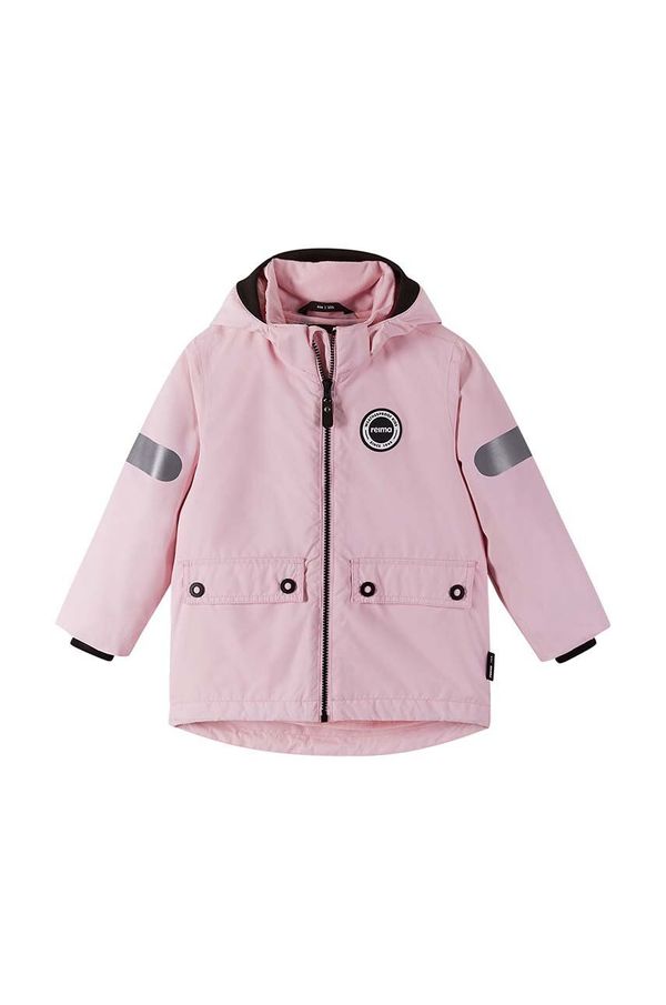 Reima Otroška jakna Reima Sydvest 3 v 1 roza barva