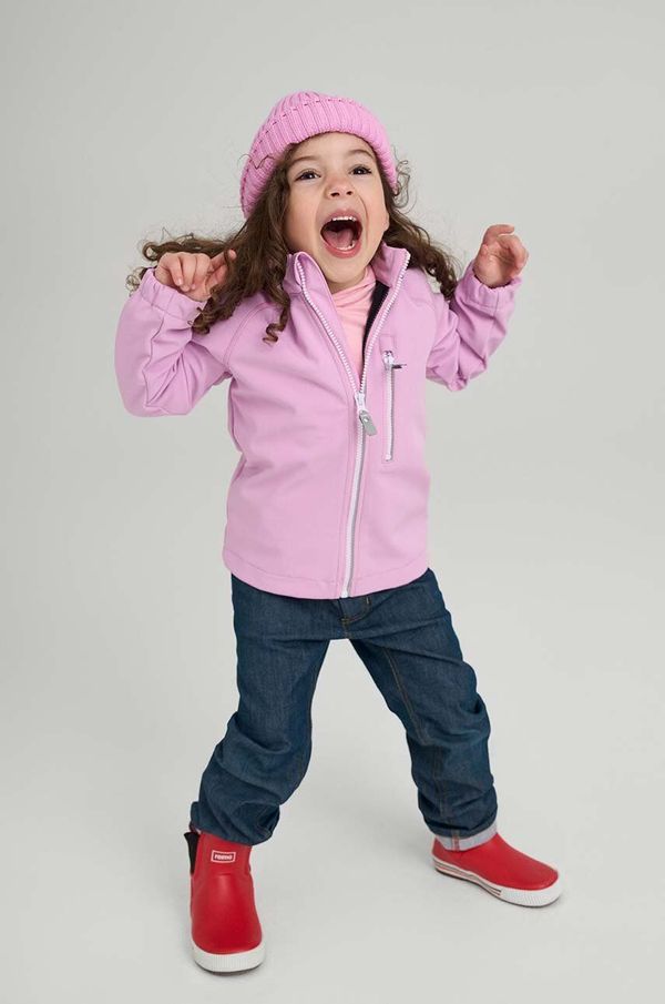 Reima Otroška jakna Reima Vantti roza barva
