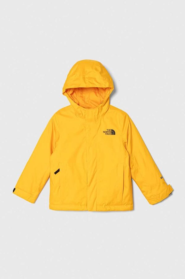 The North Face Otroška jakna The North Face SNOWQUEST JACKET rumena barva