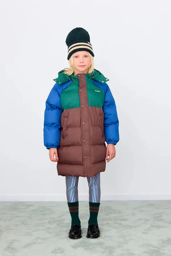 Tinycottons Otroška jakna Tinycottons COLOR BLOCK PADDED JACKET