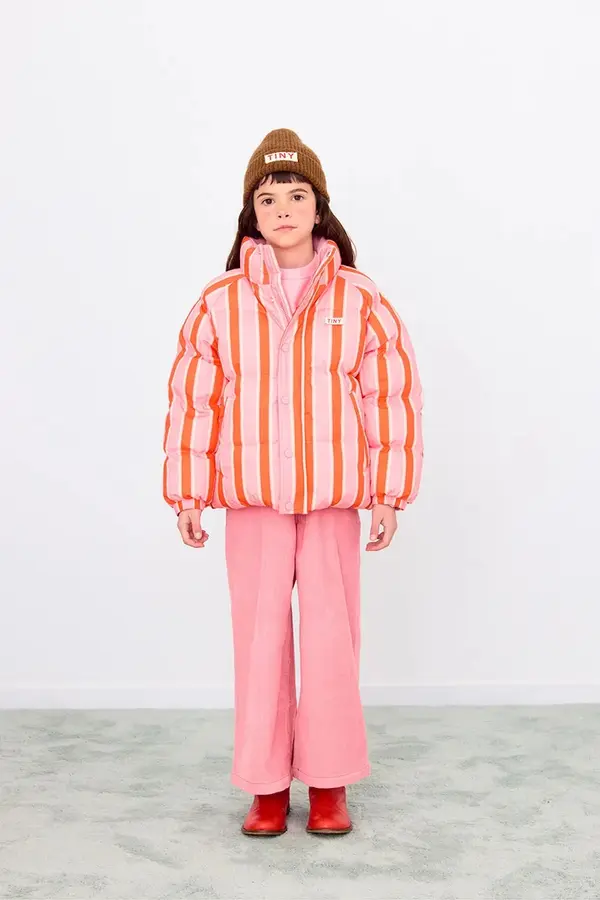 Tinycottons Otroška jakna Tinycottons RETRO STRIPES SHORT PADDED JACKET