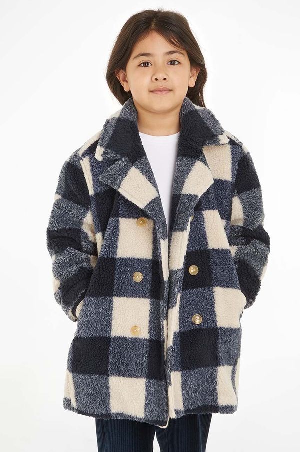 Tommy Hilfiger Otroška jakna Tommy Hilfiger mornarsko modra barva