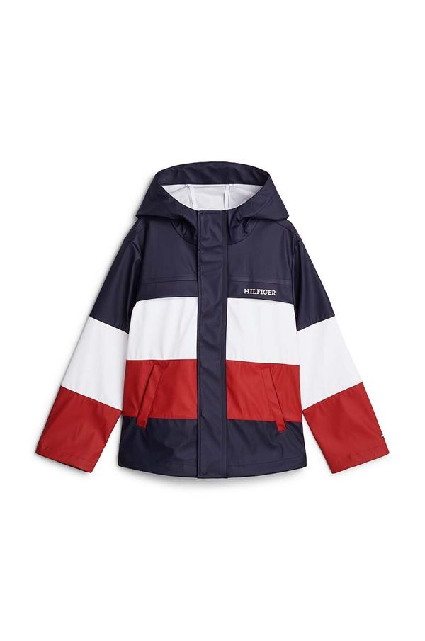 Tommy Hilfiger Otroška jakna Tommy Hilfiger mornarsko modra barva, KS0KS00566