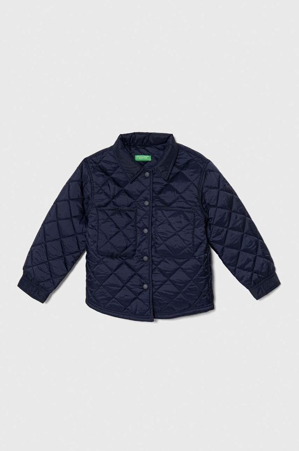 United Colors of Benetton Otroška jakna United Colors of Benetton mornarsko modra barva