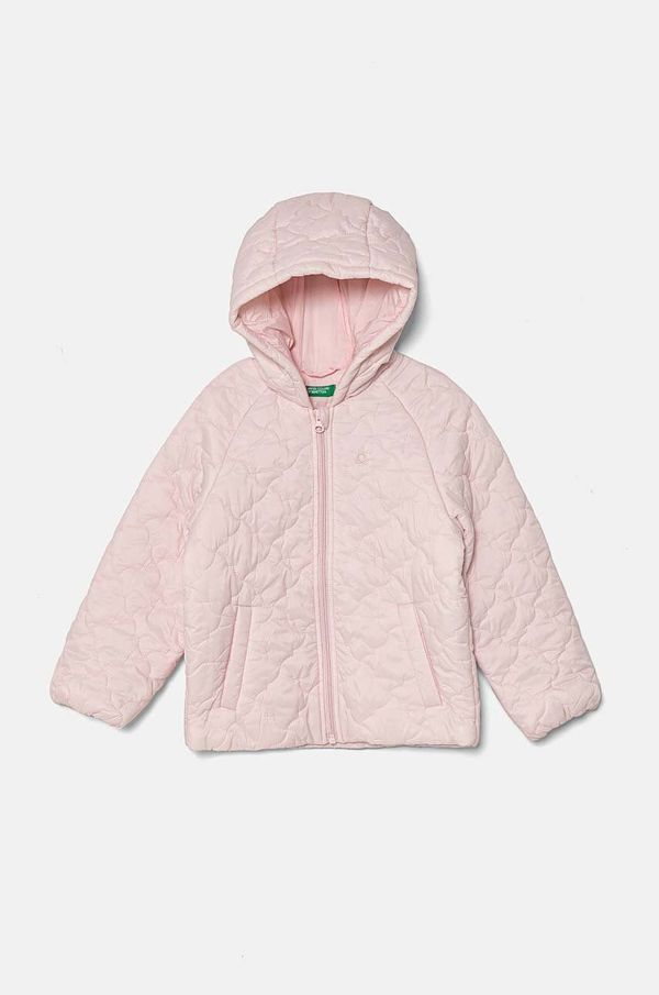 United Colors of Benetton Otroška jakna United Colors of Benetton roza barva, 2MJAGN031