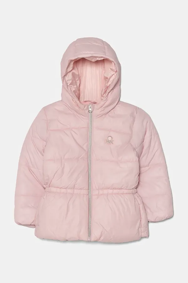 United Colors of Benetton Otroška jakna United Colors of Benetton roza barva, 2NQRGN02X