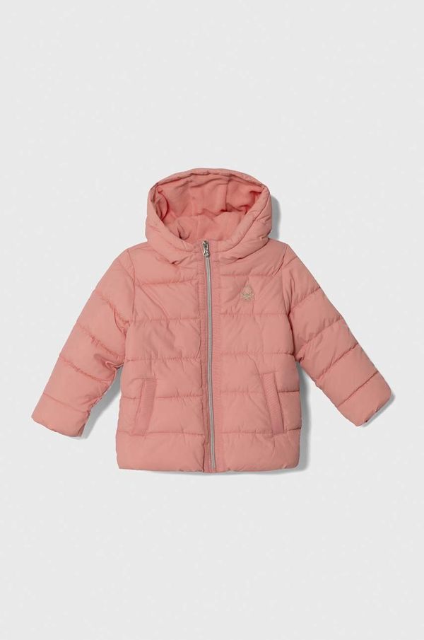 United Colors of Benetton Otroška jakna United Colors of Benetton roza barva