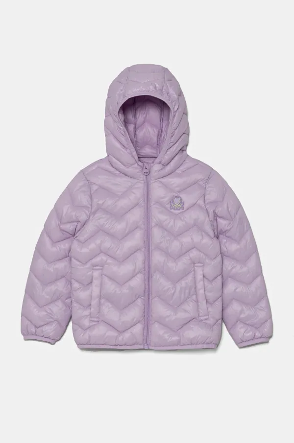 United Colors of Benetton Otroška jakna United Colors of Benetton vijolična barva, 21INGN02Z