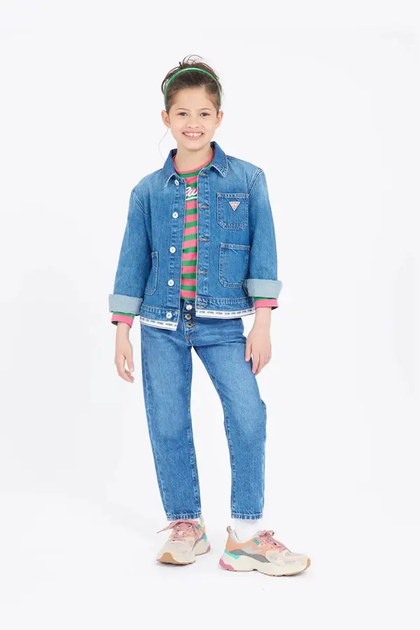Guess Otroška jeans jakna Guess
