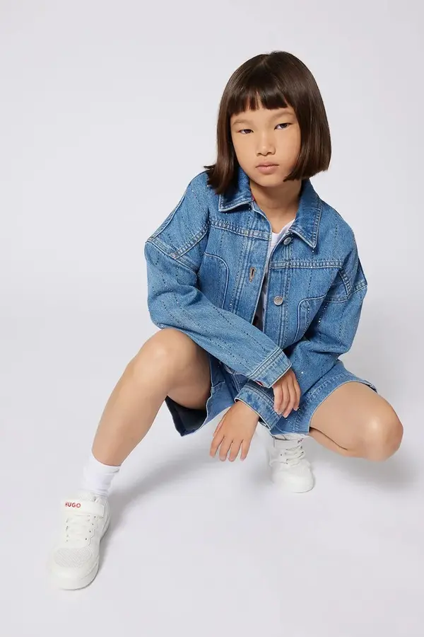 HUGO Otroška jeans jakna HUGO