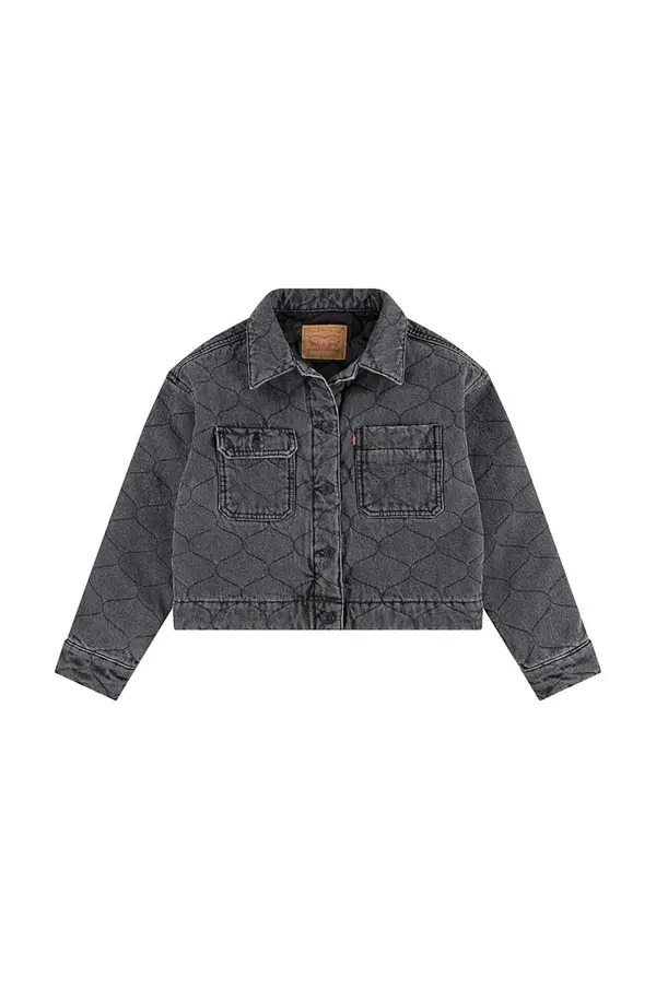 Levi's Otroška jeans jakna Levi's QUILTED TRUCKER JACKET